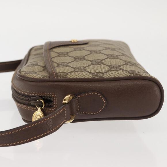 GUCCI GG Supreme Shoulder Bag PVC Beige Silver 001 58 6594 Auth 144076 - Picture 4 of 16